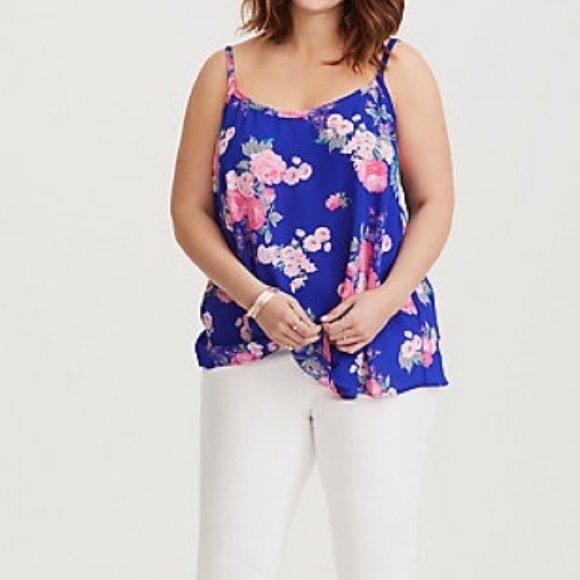 torrid Tops - Torrid Sophie floral swing cami shirt size 2 = 2X